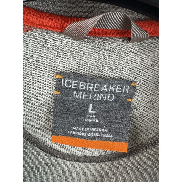 Icebreaker Merino Wool Sweater Mens Large Crewneck Long Sleeve Lightweight *Flaw - Picture 10 of 14